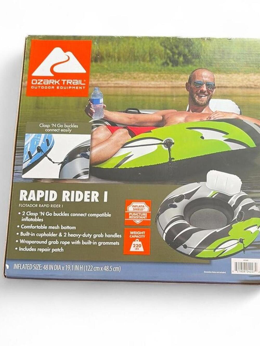 Ozark Trail Rapid Rider 1 Inflatable Tube Green Camouflage New with Tags